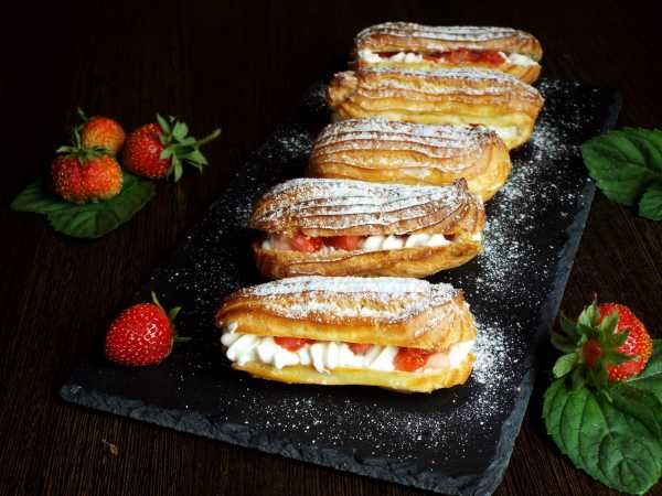 Профитроли со сливочным кремом