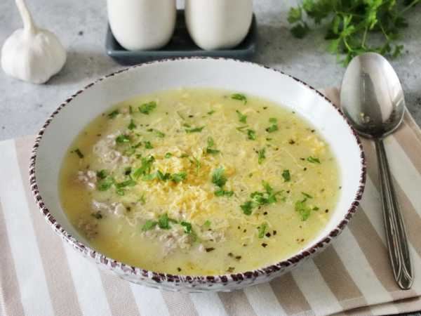 Кето суп с фрикадельками