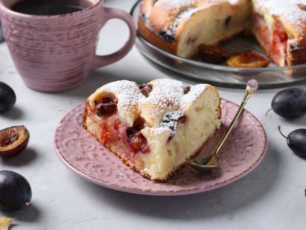 Постный заливной пирог с грибами