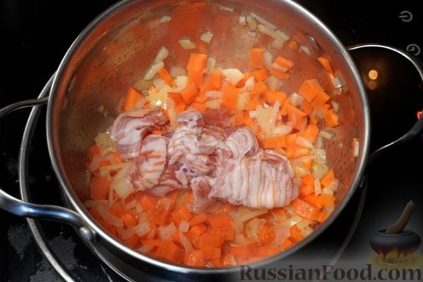 Картофельный суп с беконом и молоком