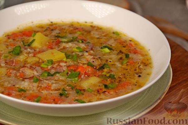 Картофельный суп с беконом и молоком